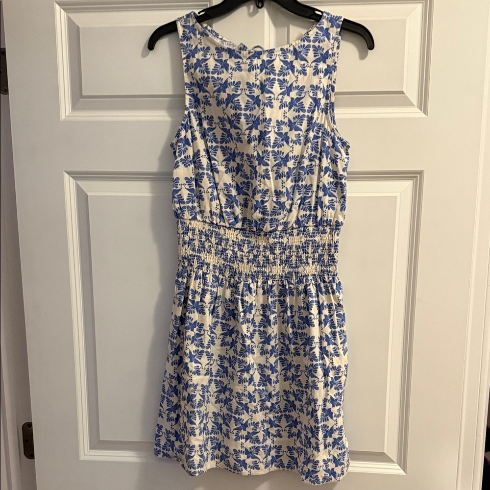 Universal Thread Blue and Cream Floral Mini Dress